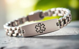 Magnetic medical ID bracelet