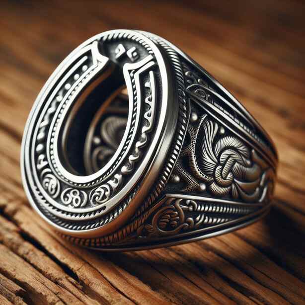 Mens Horseshoe Ring 💍 