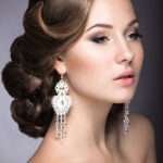 pearls drop earrings wedding