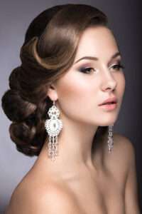 pearls drop earrings wedding
