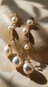 womens pearl drop earring 1