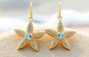 stars sea earrings