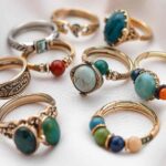 various colors worry rings