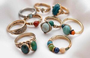 various colors worry rings