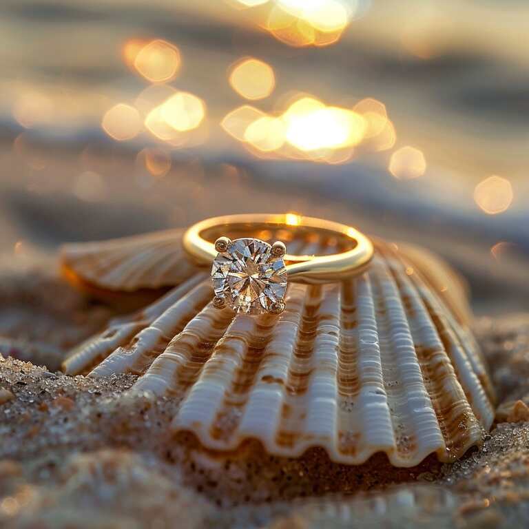 ocean inspired engagement rings