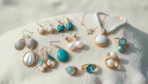 Sea pearls earrings
