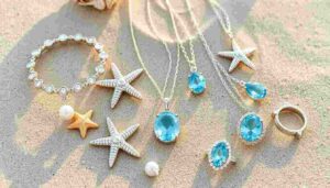 Sea themed diamond pendent