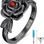 rose flower cremation ring