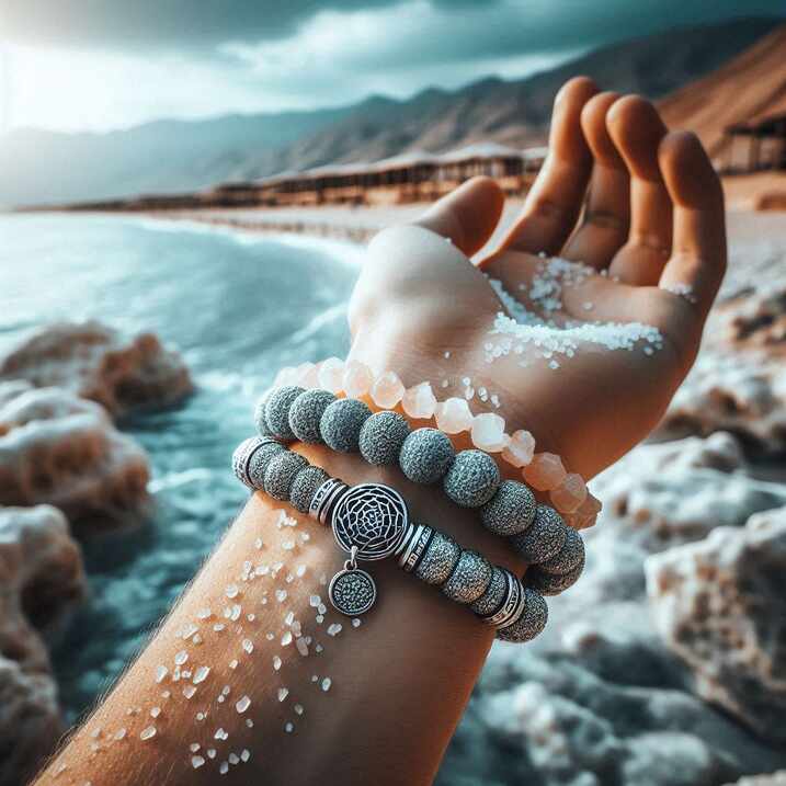 Dead Sea Bracelet in hand