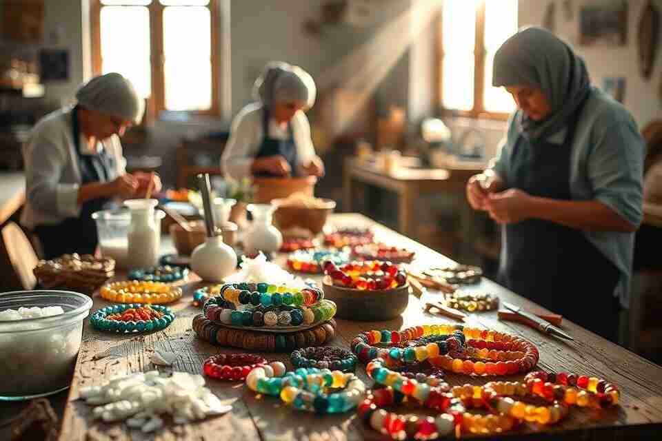 Making dead sea bracelets