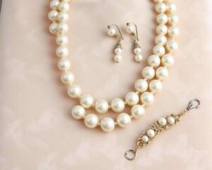 Off White pearl jewelry sets