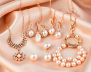 Rose Gold and Pearl Jewelry