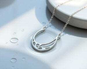 waterproof silver necklaces