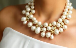 pearl statement necklace